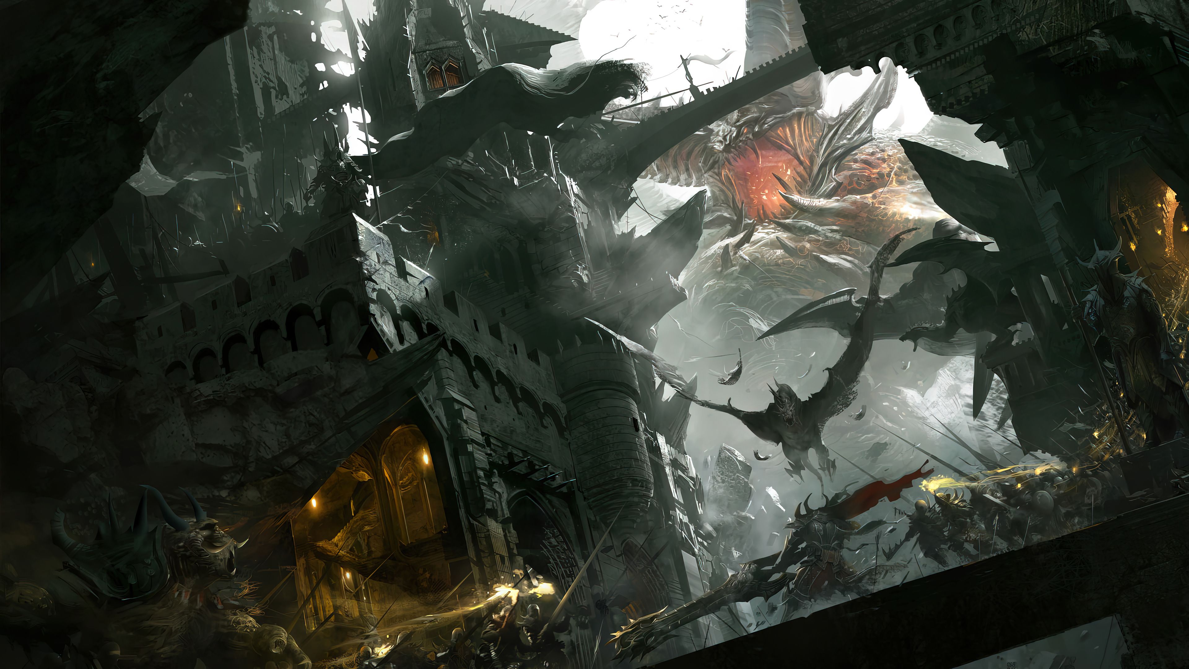 3840x2160 Lost Ark Warrior Game Art Wallpaper 4K HD PC f