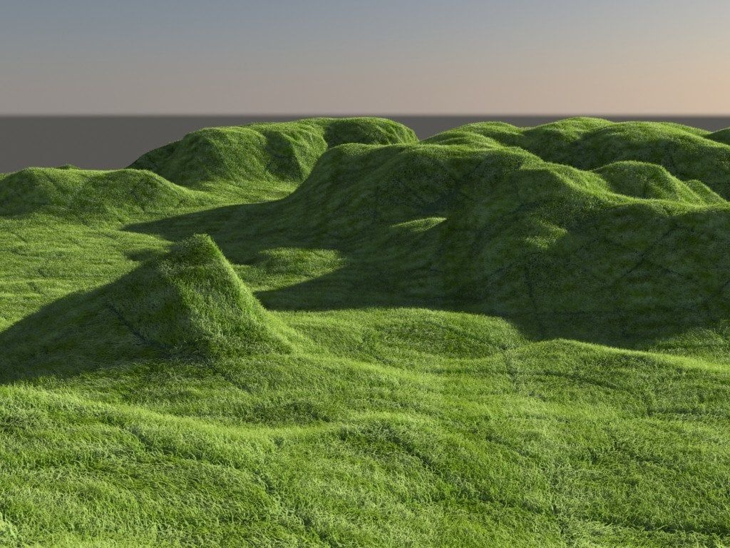 1024x768 Grassy hills environment I'm working on
