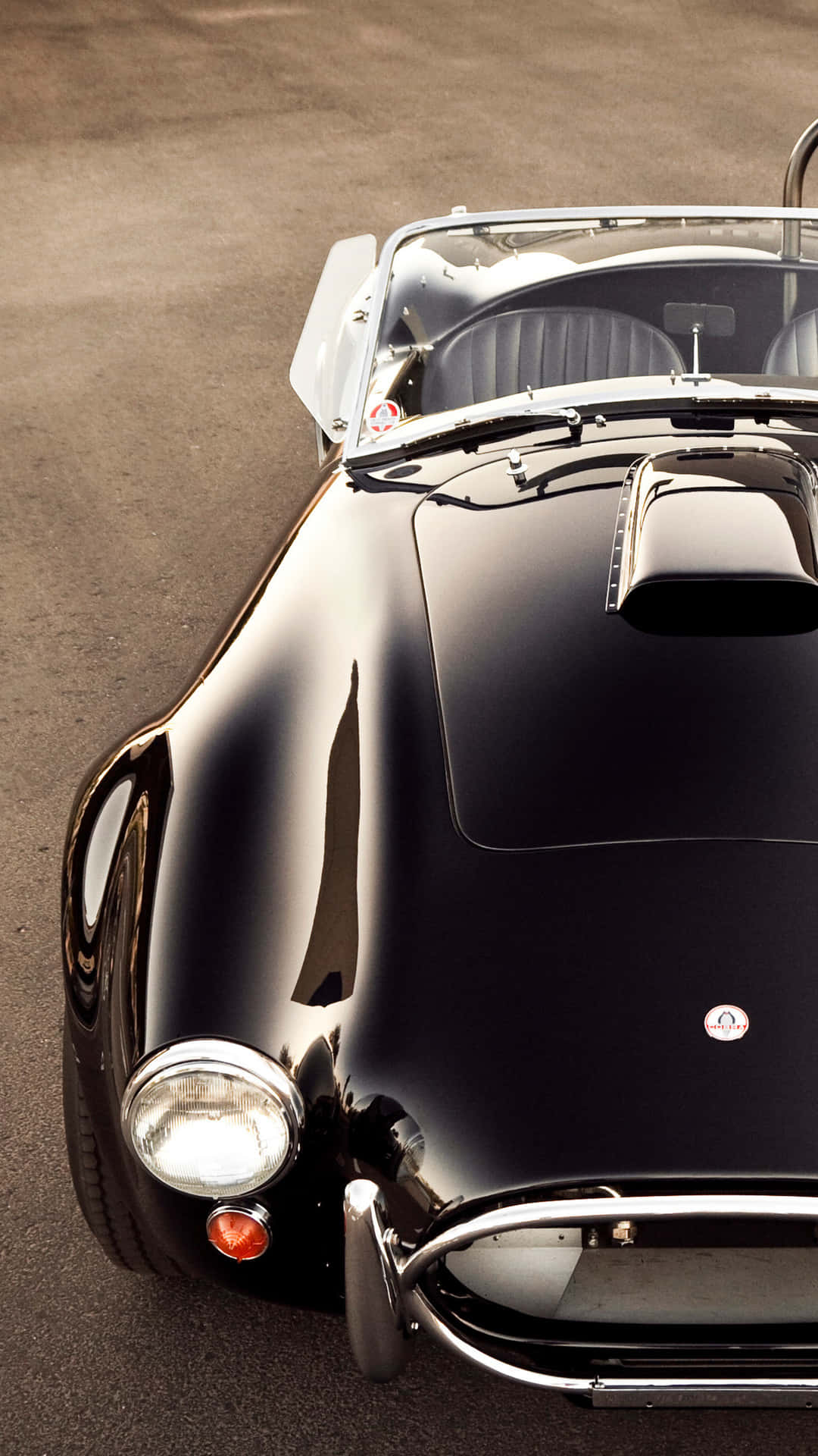 1080x1920 Download Vintage Black Sports Car iPhone Wallpaper