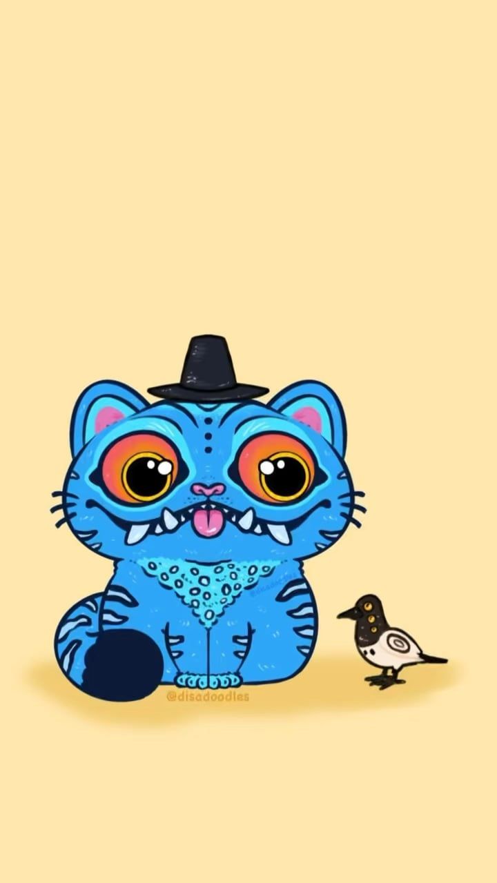 720x1280 Derpy tiger and birb