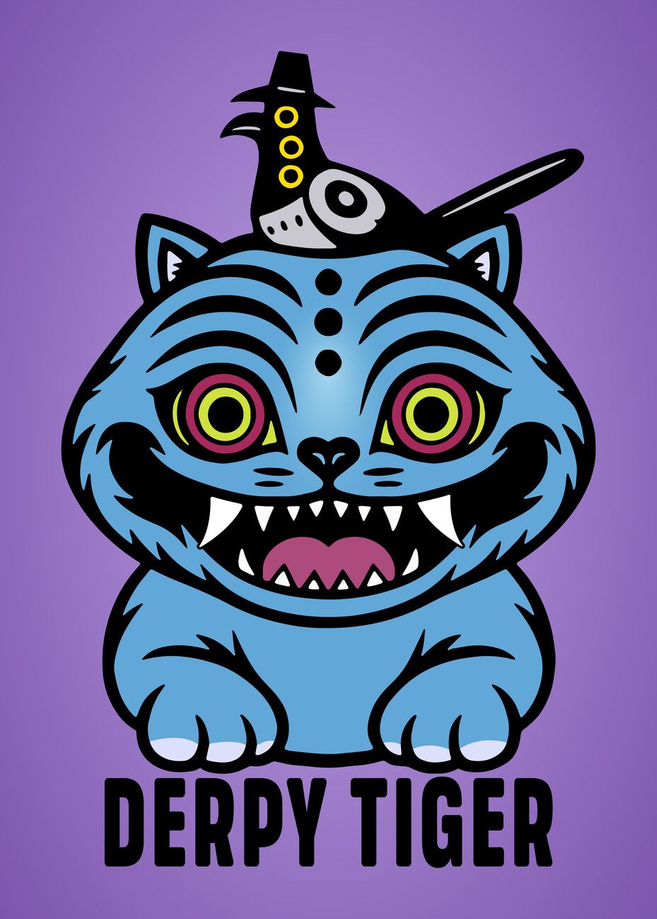 929x1300 Poster K Pop Demon Hunters Tiger. Wall Art 1 FREE