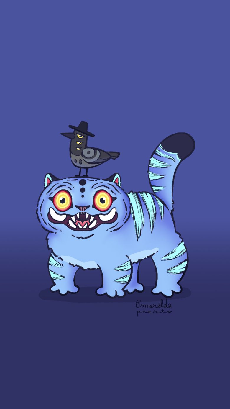 780x1387 FREE Wallpaper Derpy Tiger + Sussie Bird From Kpop Demon Hunters Puerto's Ko Fi Shop