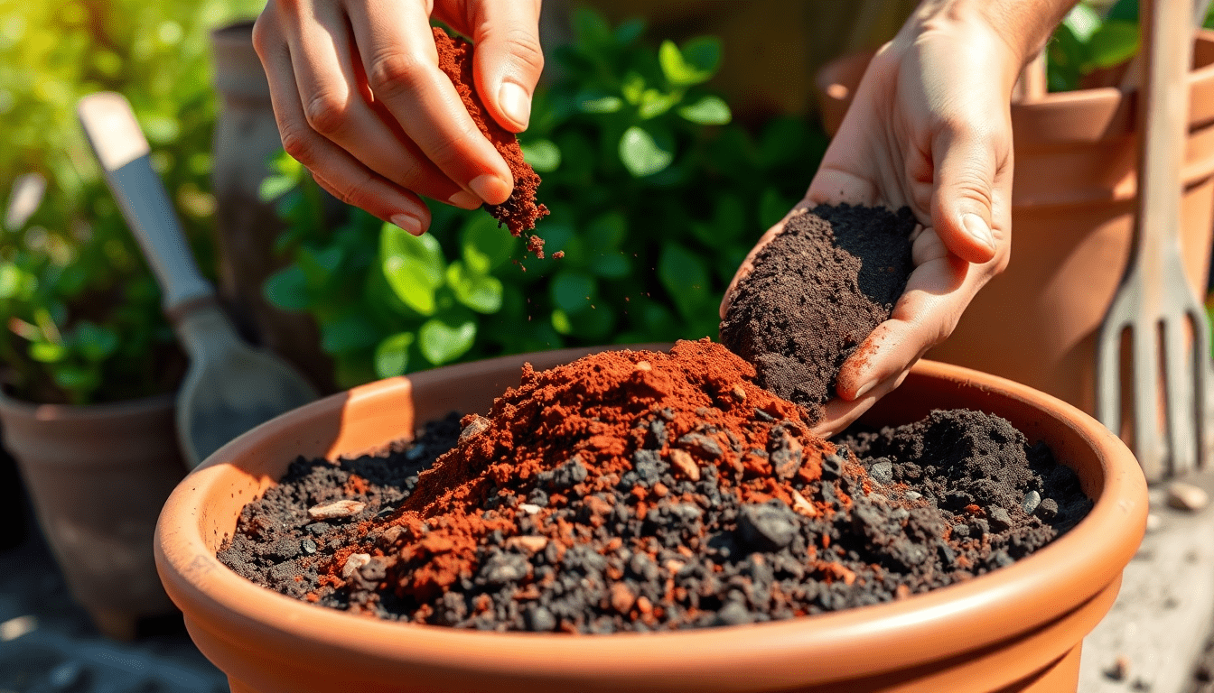 1344x768 The Ultimate Potting Blend: Mixing Red Soil, Cocopeat, and Compost for