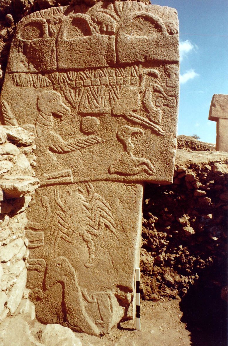 778x1181 Of animals and a headless man. Göbekli Tepe, Pillar 43
