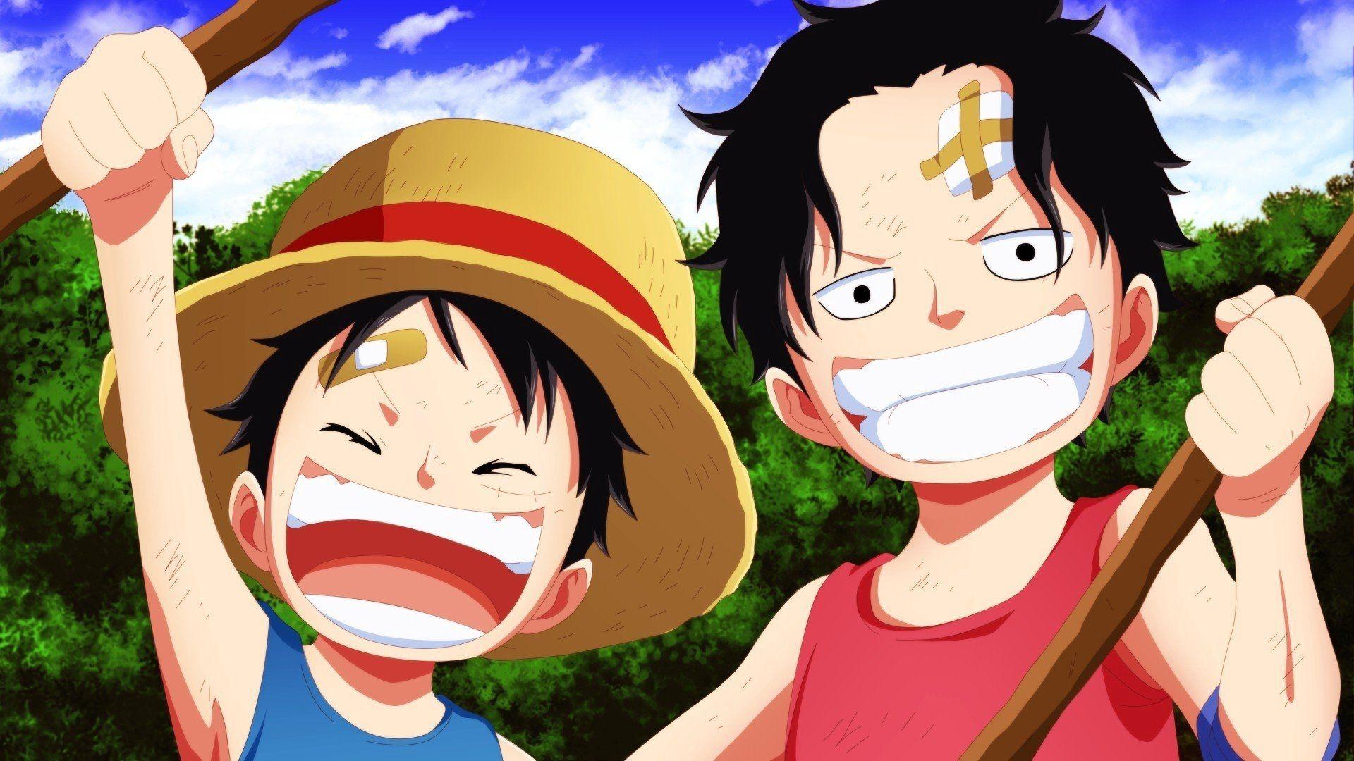 One Piece Luffy Ace Sabo Childhood Friends HD Anime Wallpapers  HD  Wallpapers  ID 36735