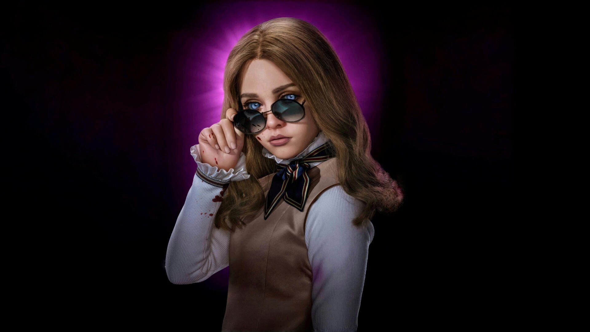 1920x1080 M3GAN 2.0 Doll 4K. Cyber Elegance. Dollface Wallpaperx2160