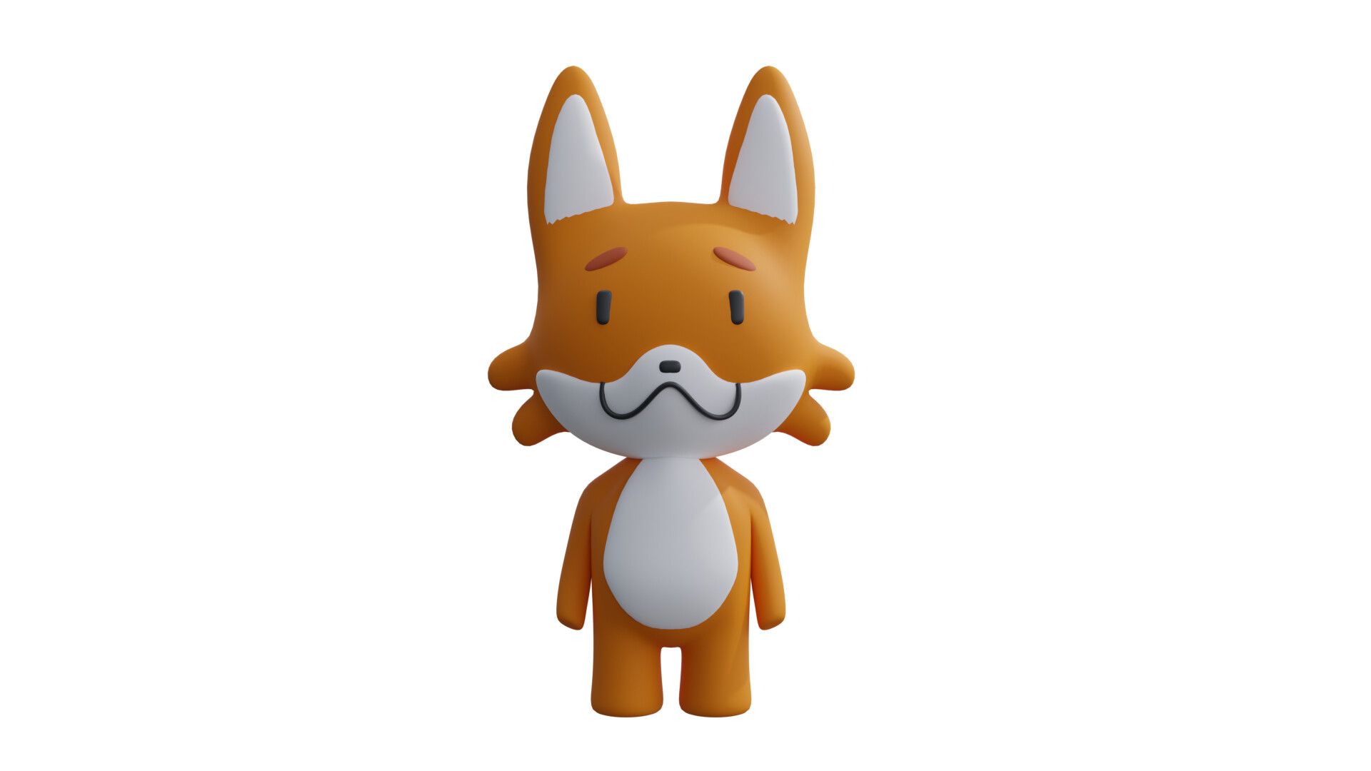 1920x1080 3D Candy FOX- 3D Sweety FOX- 3D blender FOX by Ali Kaan BAŞHAN