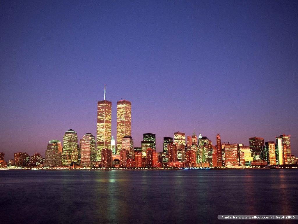 1024x768 Twin Towers Wallpaper