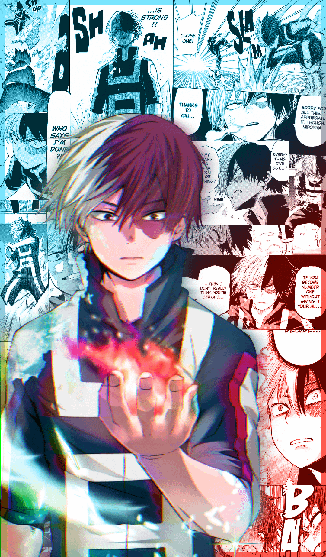 1080x1843 Made a Todoroki wallpaper after my long hiatus on BNHA stuff