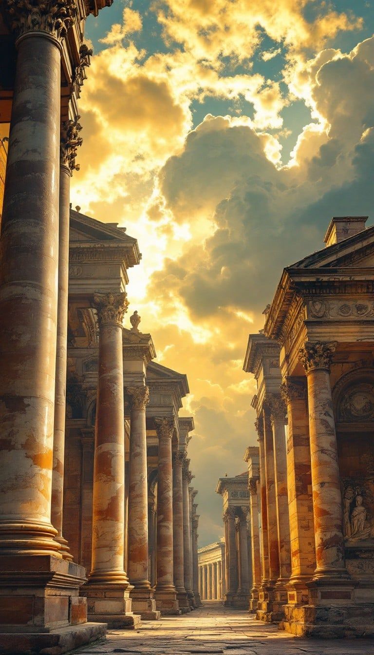 768x1344 Free Majestic Roman Columns Image, Architecture, Roman