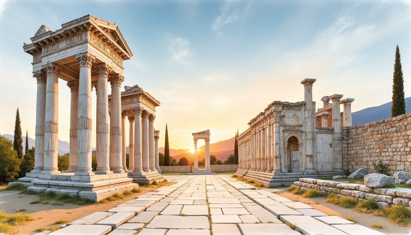 1344x768 Free Majestic Roman Column Image, Column, Ancient
