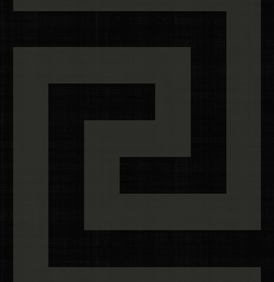894x920 NextWall Maze Geo Peel and Stick Wallpaper (Ebony & Graphite)