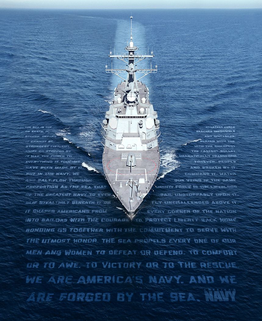 859x1050 U.S. NAVY • FORGED BY THE SEA (1). Image - Behance