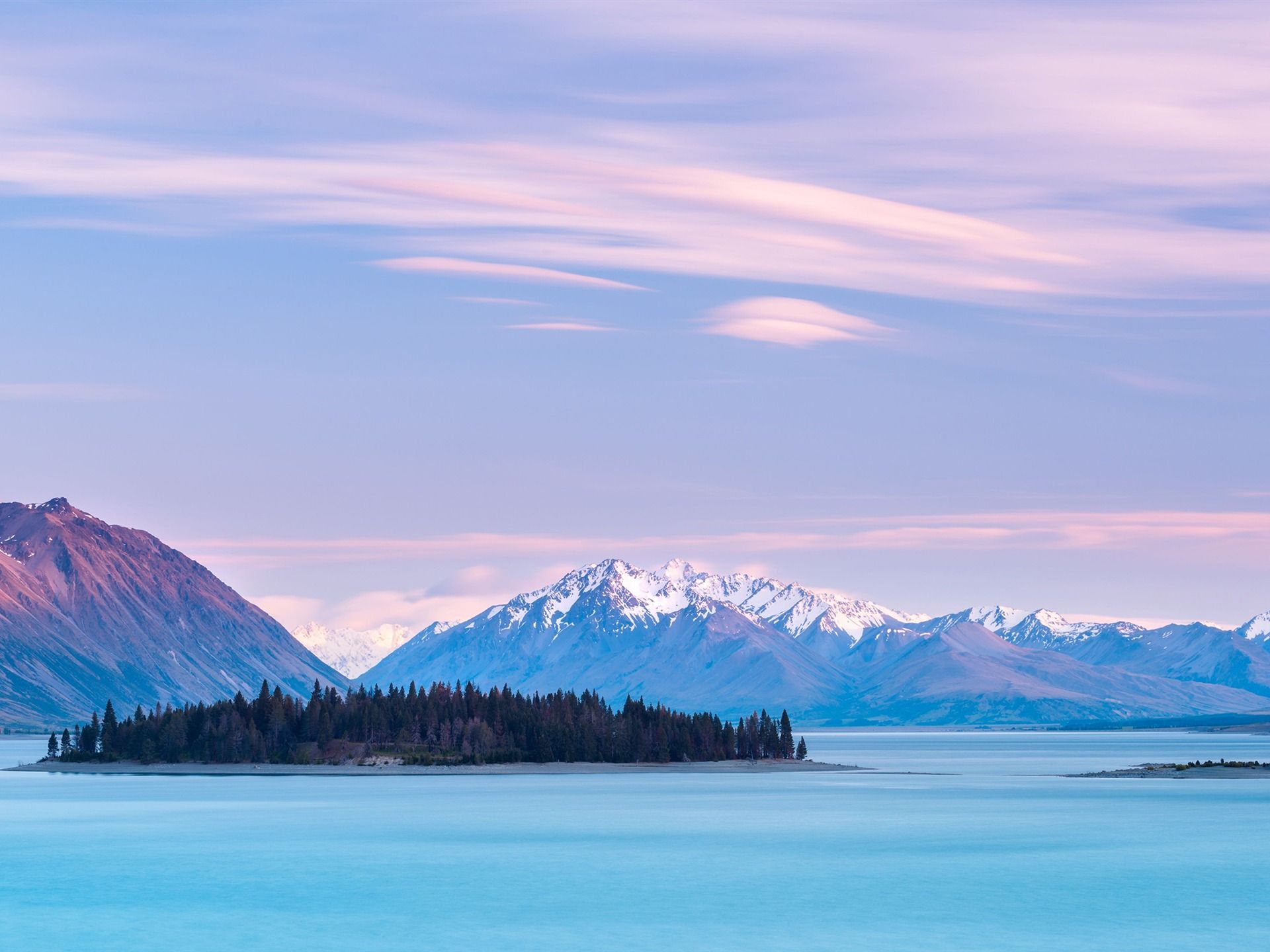 1920x1440 New Zealand Lake Tekapo Sky Clouds Nature HD Wallpaper