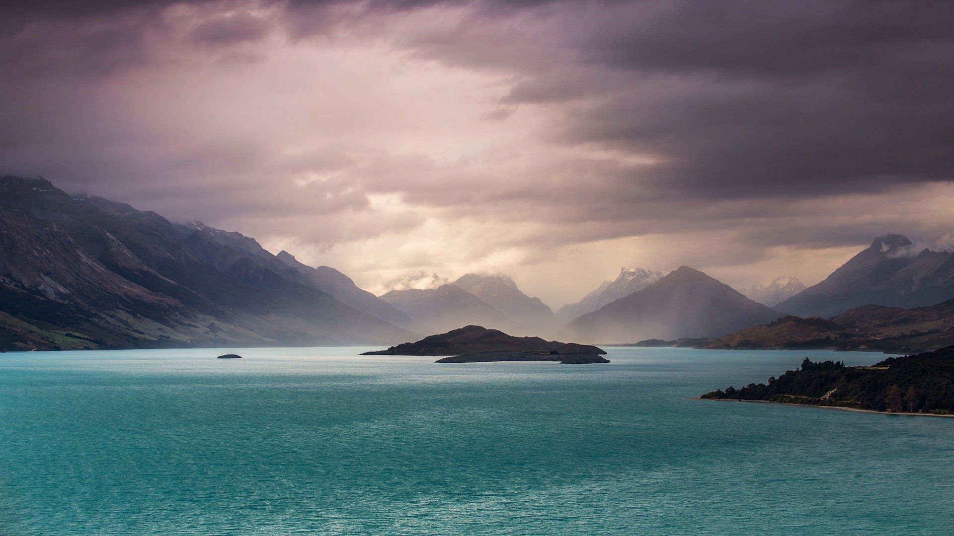 1920x1080 Majestic New Zealand Lake Nature HD Wallpaper Serenity