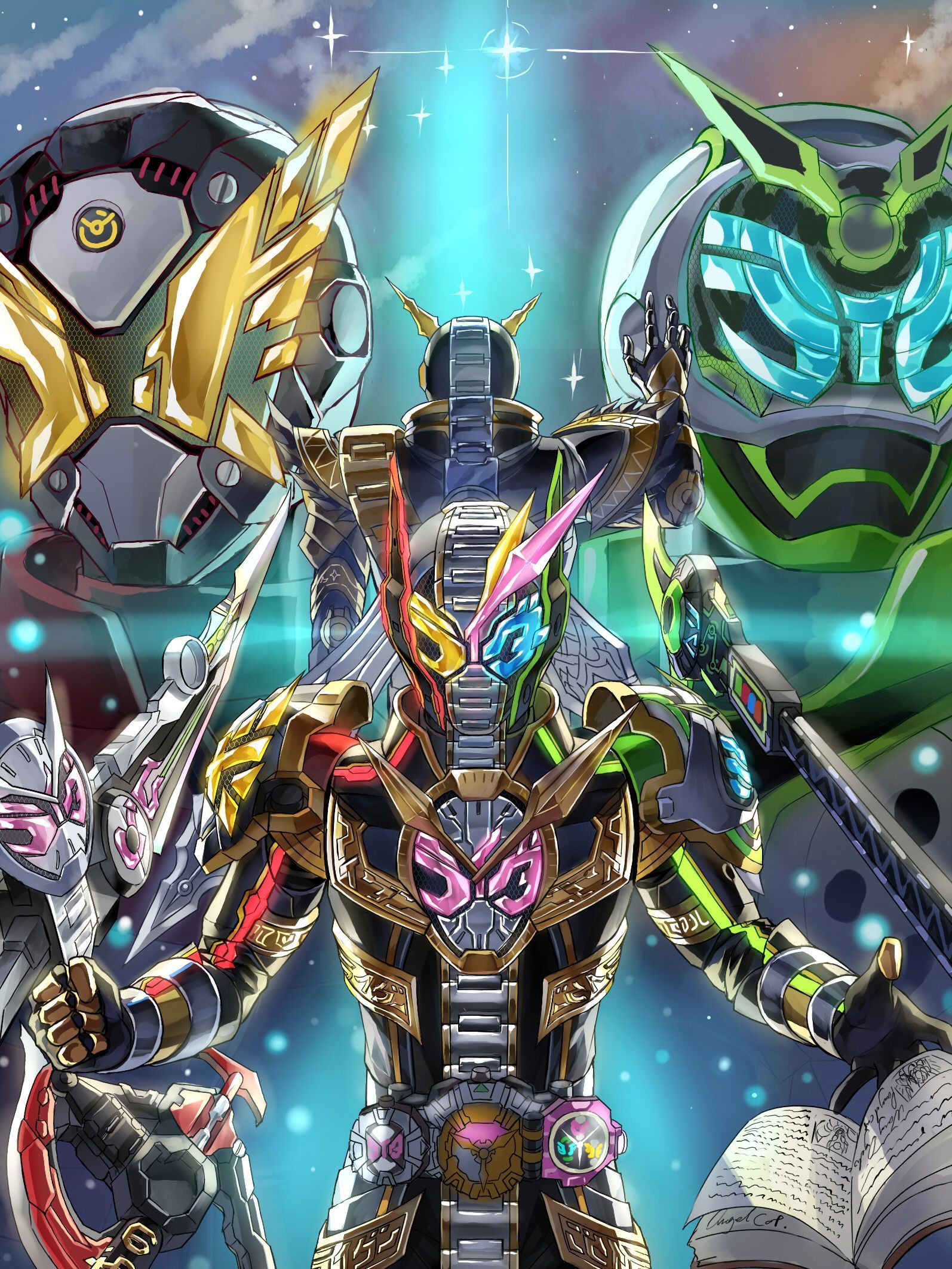 1594x2125 Kamen Rider Grand Zi O Wallpaper