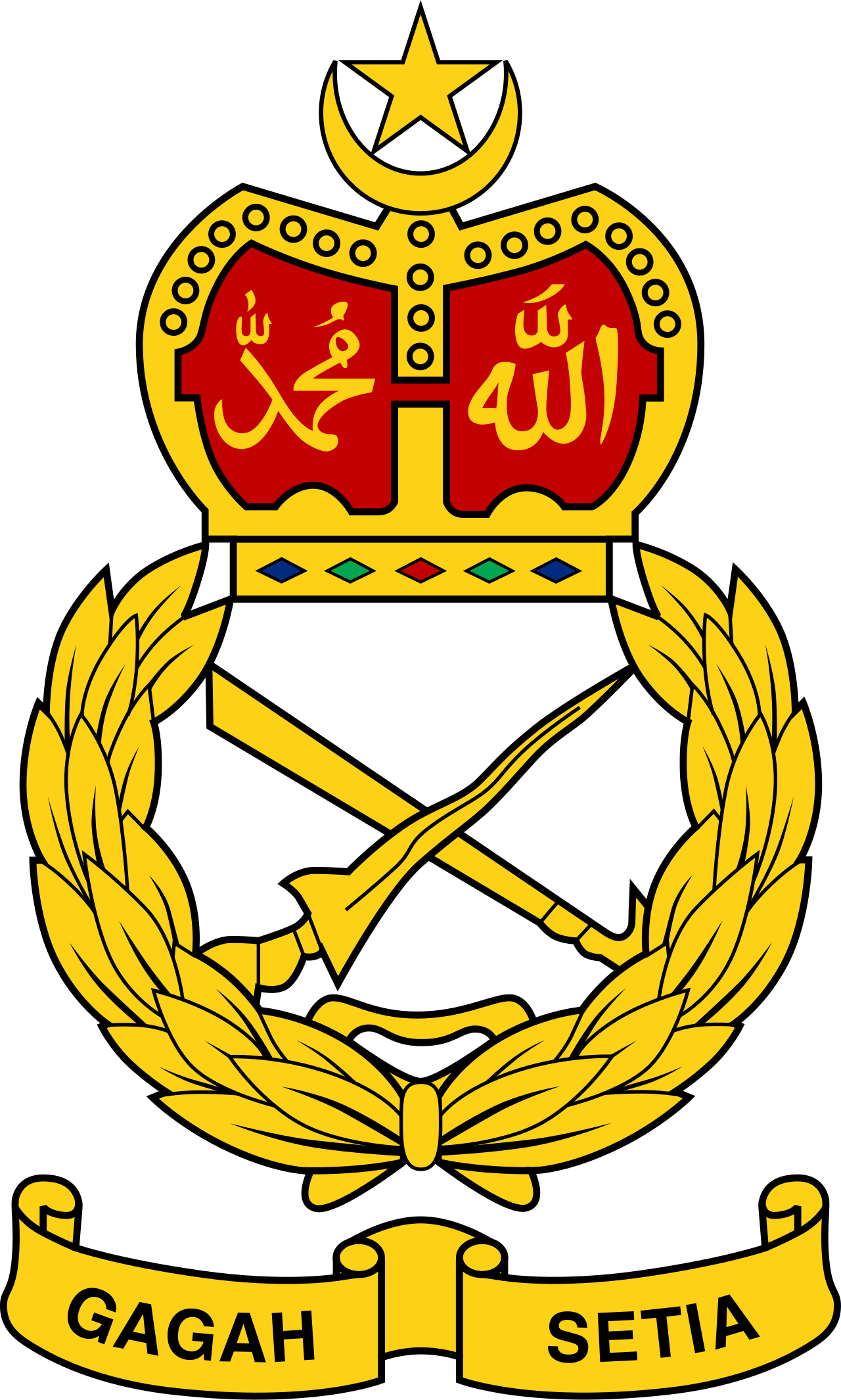 1280x2130 Badge of the Malaysian Army.svg