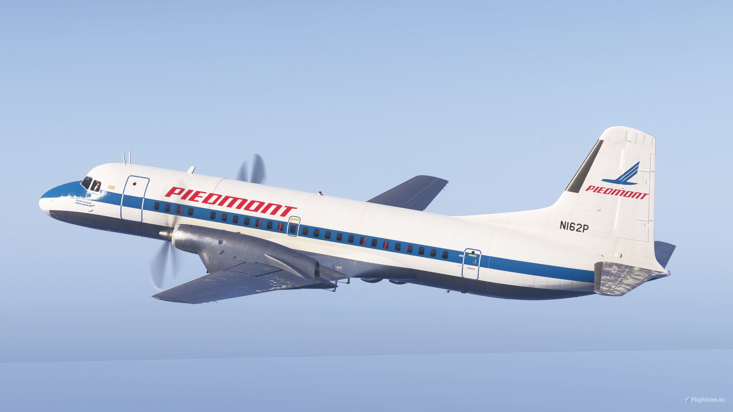 2560x1440 YS 11 Piedmont (N162P) Liveries For MSFS