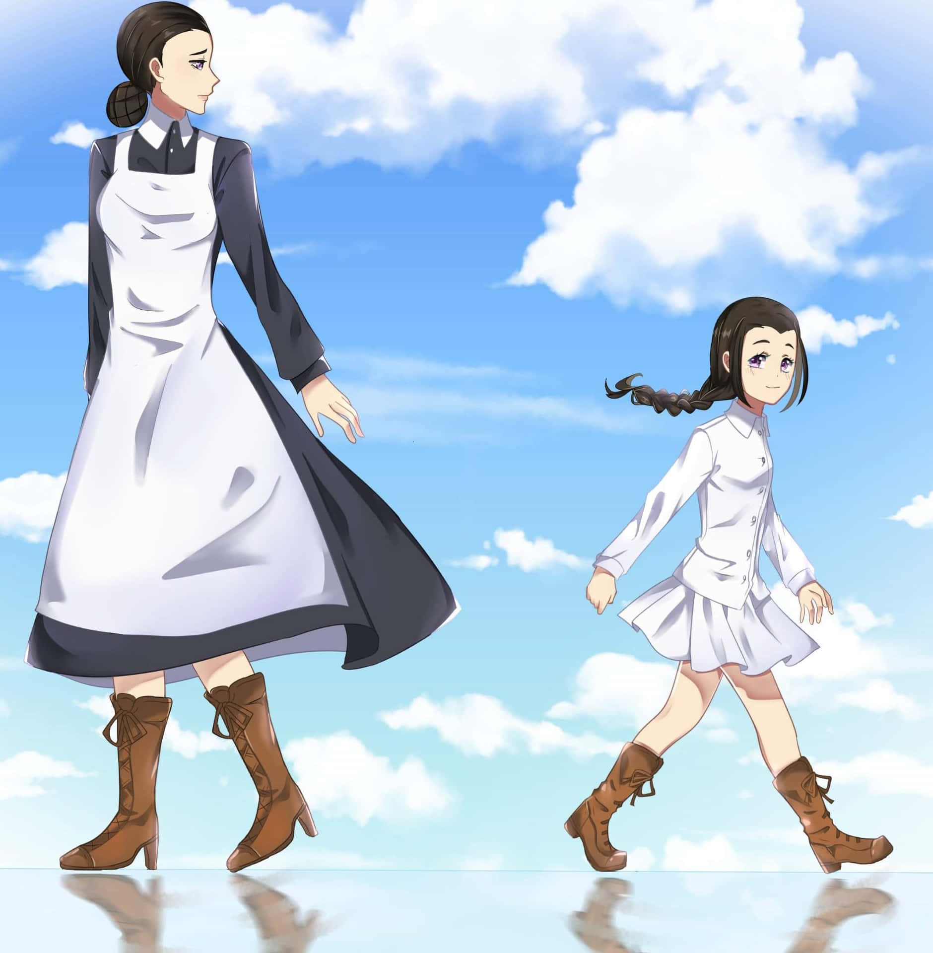 1880x1920 Download Isabella, the cunning caretaker from The Promised Neverland Wallpaper