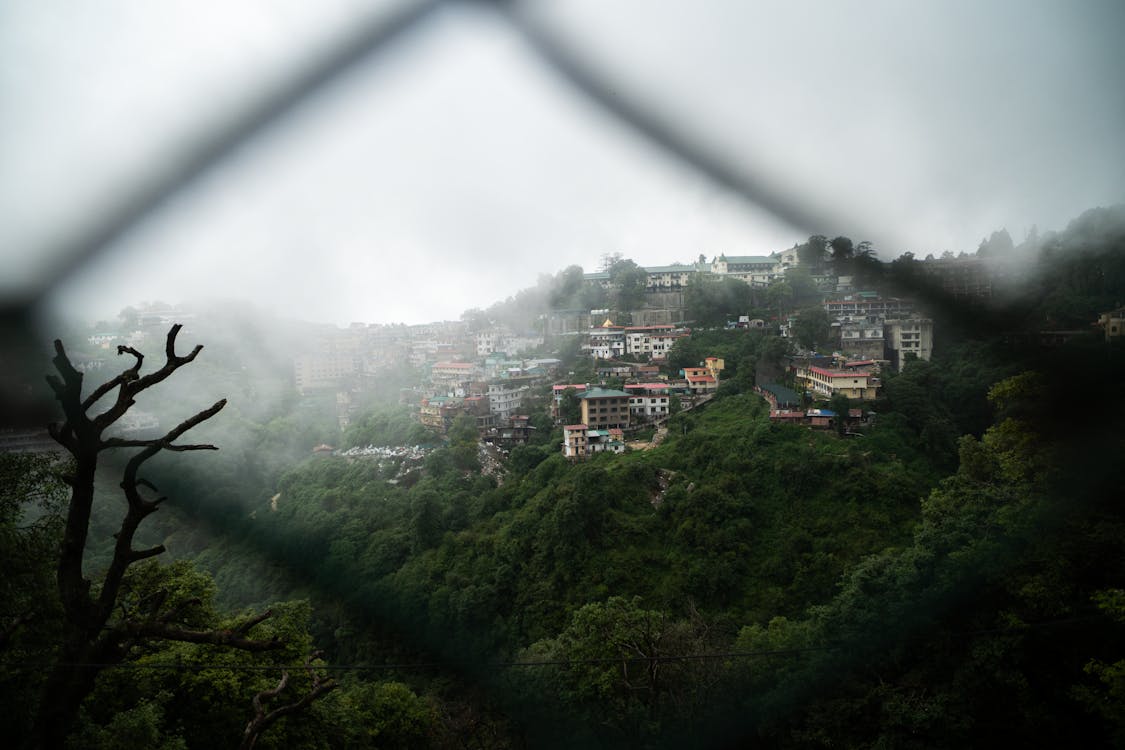 1125x750 Town on Hill on Monsoon Day · Free