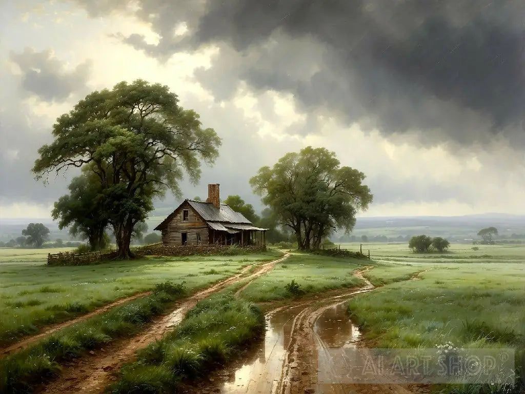 1024x768 Rainy Day in the Countryside