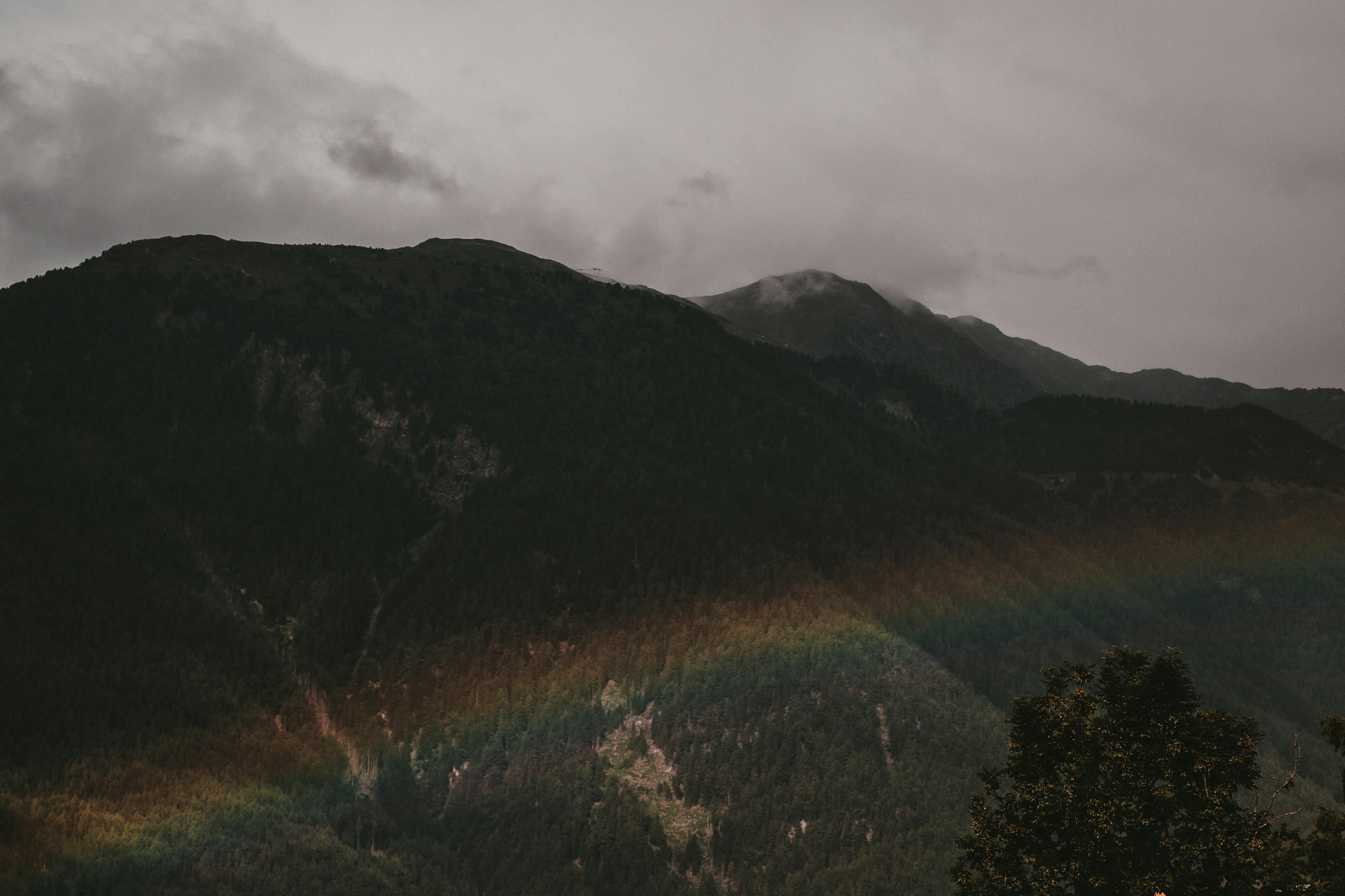 3648x2432 Mountain With Rainbow · Free
