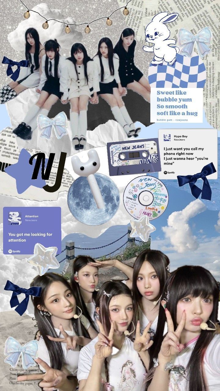 720x1280 NewJeans collage #NewJeans #Collage #Wallpaper #Aesthetic