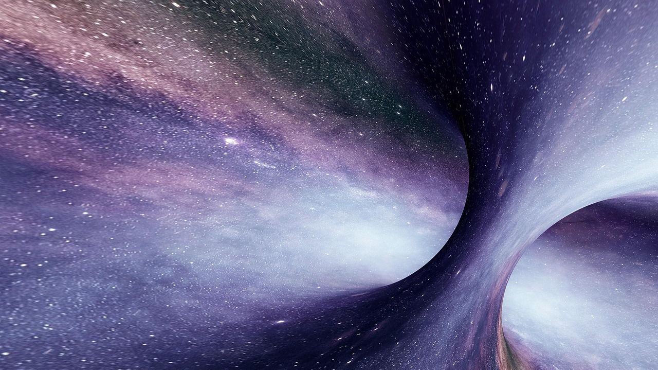 1280x719 Download Black Hole Space Nebula. Royalty Free Stock Illustration Image