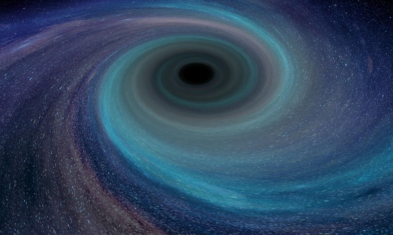 1280x768 Download Space Black Hole Background. Royalty Free Stock Illustration Image