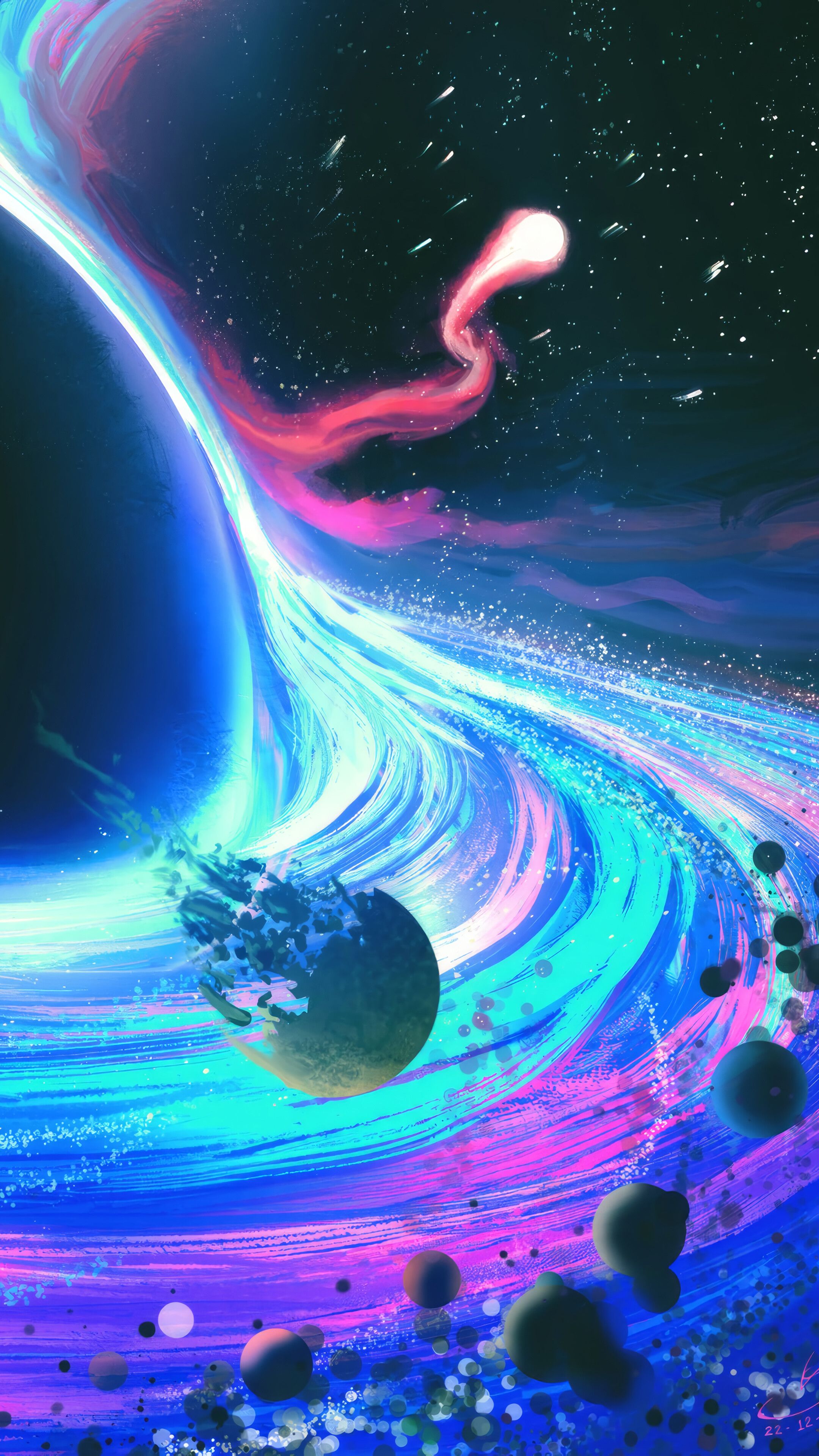 2160x3840 Black Hole Space 4K Wallpaper iPhone HD Phone a