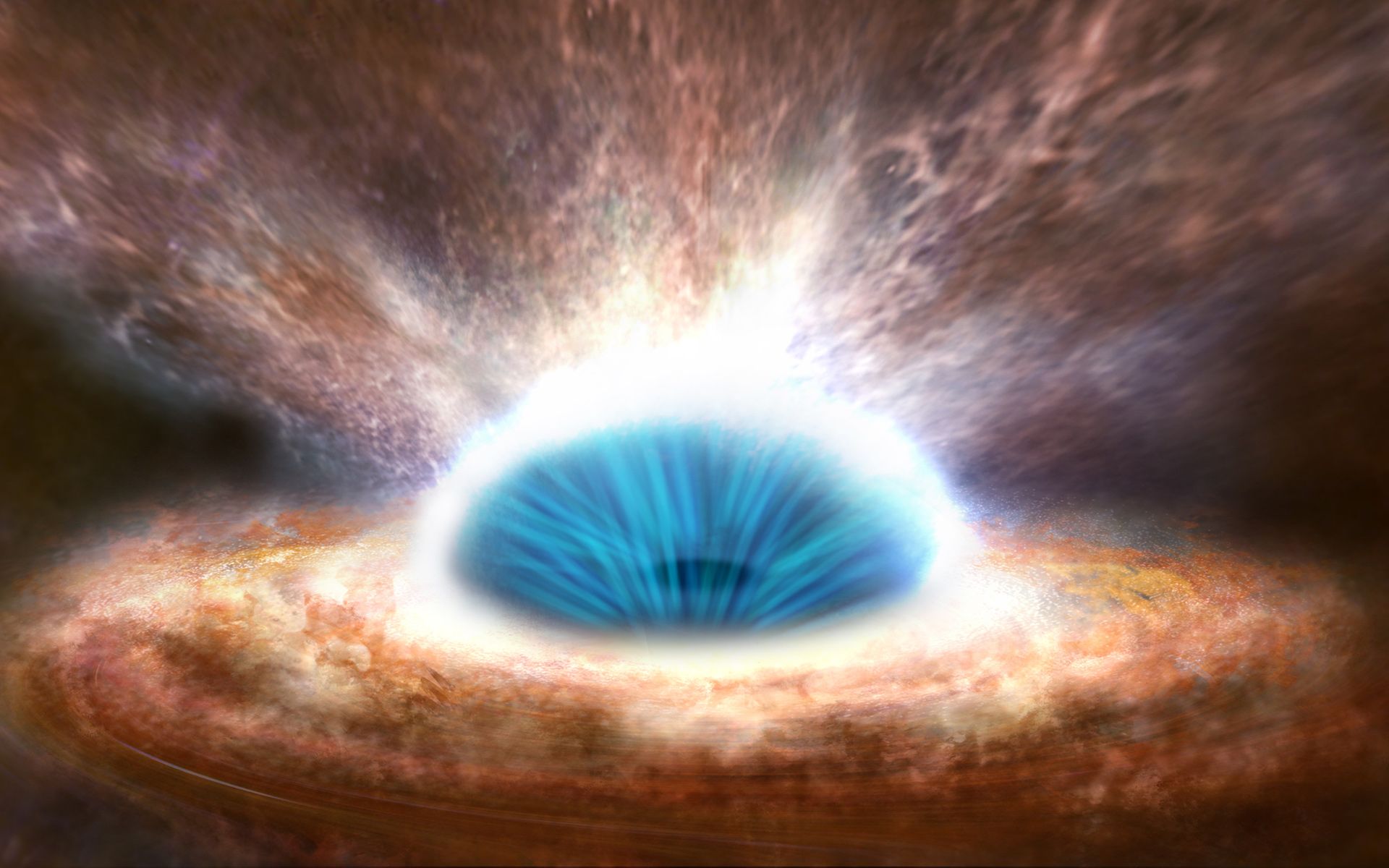 1920x1200 Black Hole Devours and Destroys Wallpaper