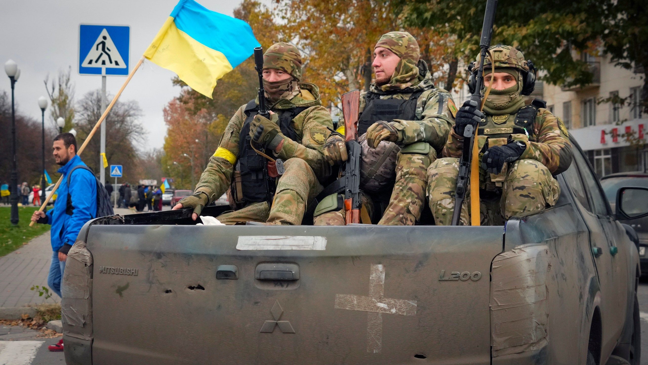 2560x1440 Zelenskyy calls liberation of Kherson 'beginning of the end'