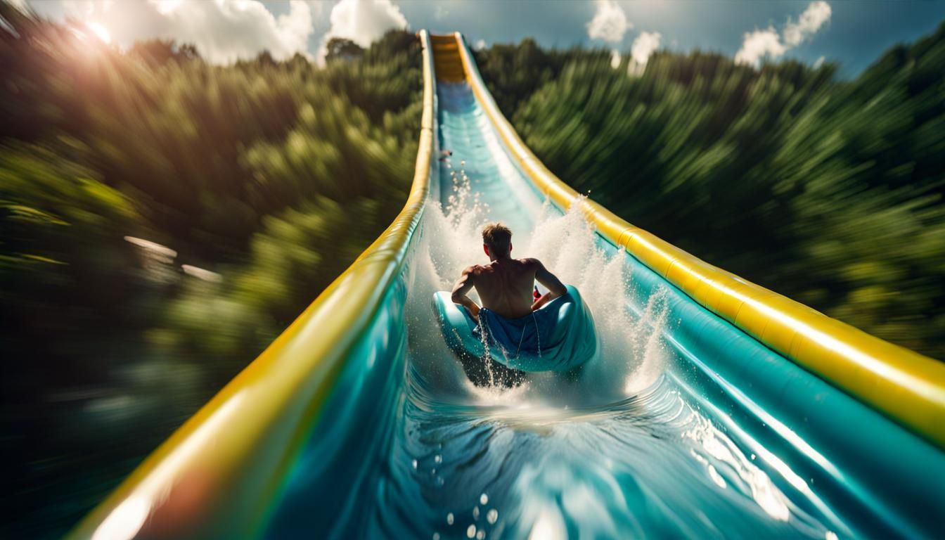 1344x768 Water Slide!!!'s Eye View Of Epic Water Slide Ride