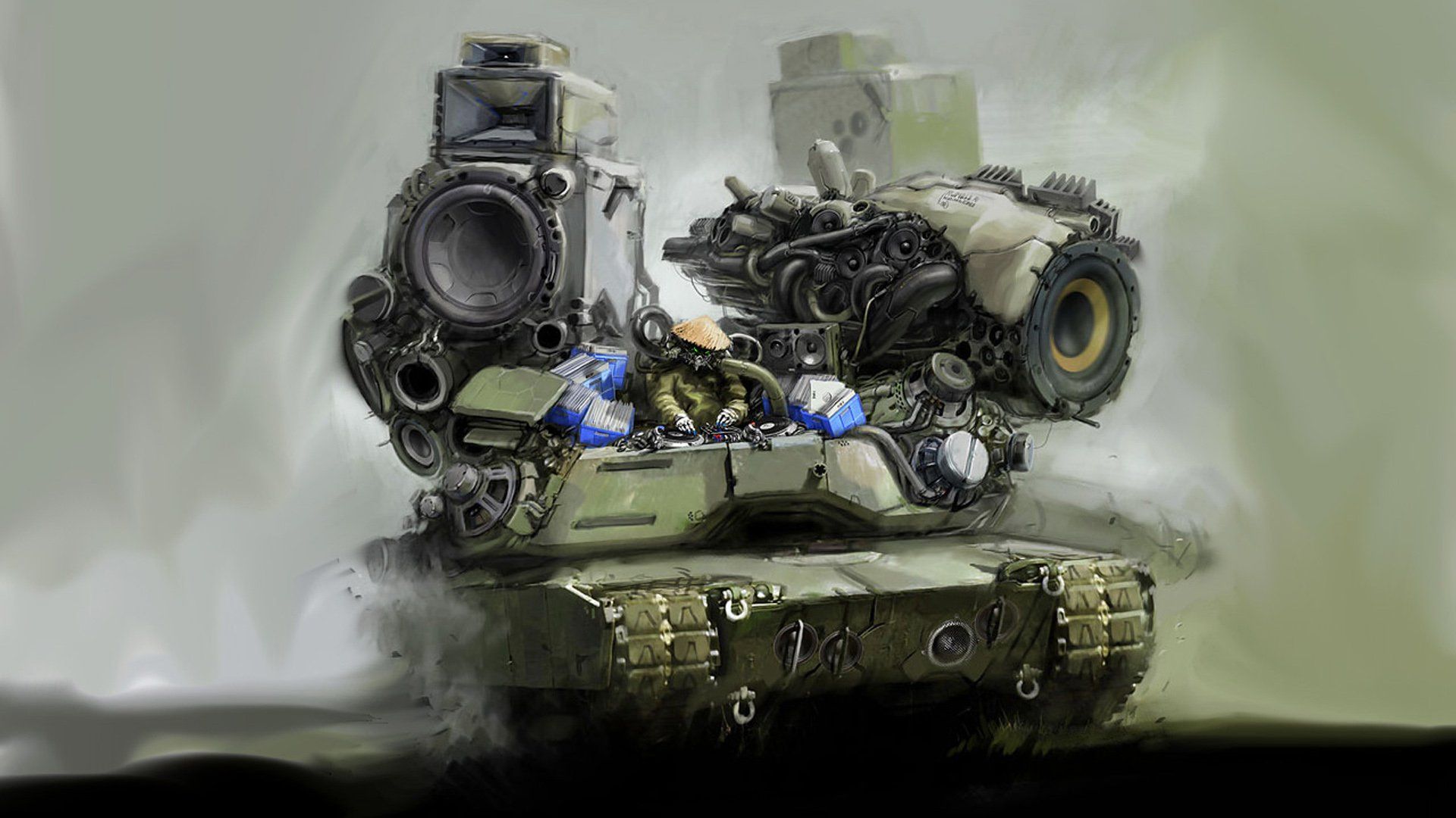 1920x1080 Dubstep Tank: A Sci Fi Military HD Wallpaper Experiencex1080