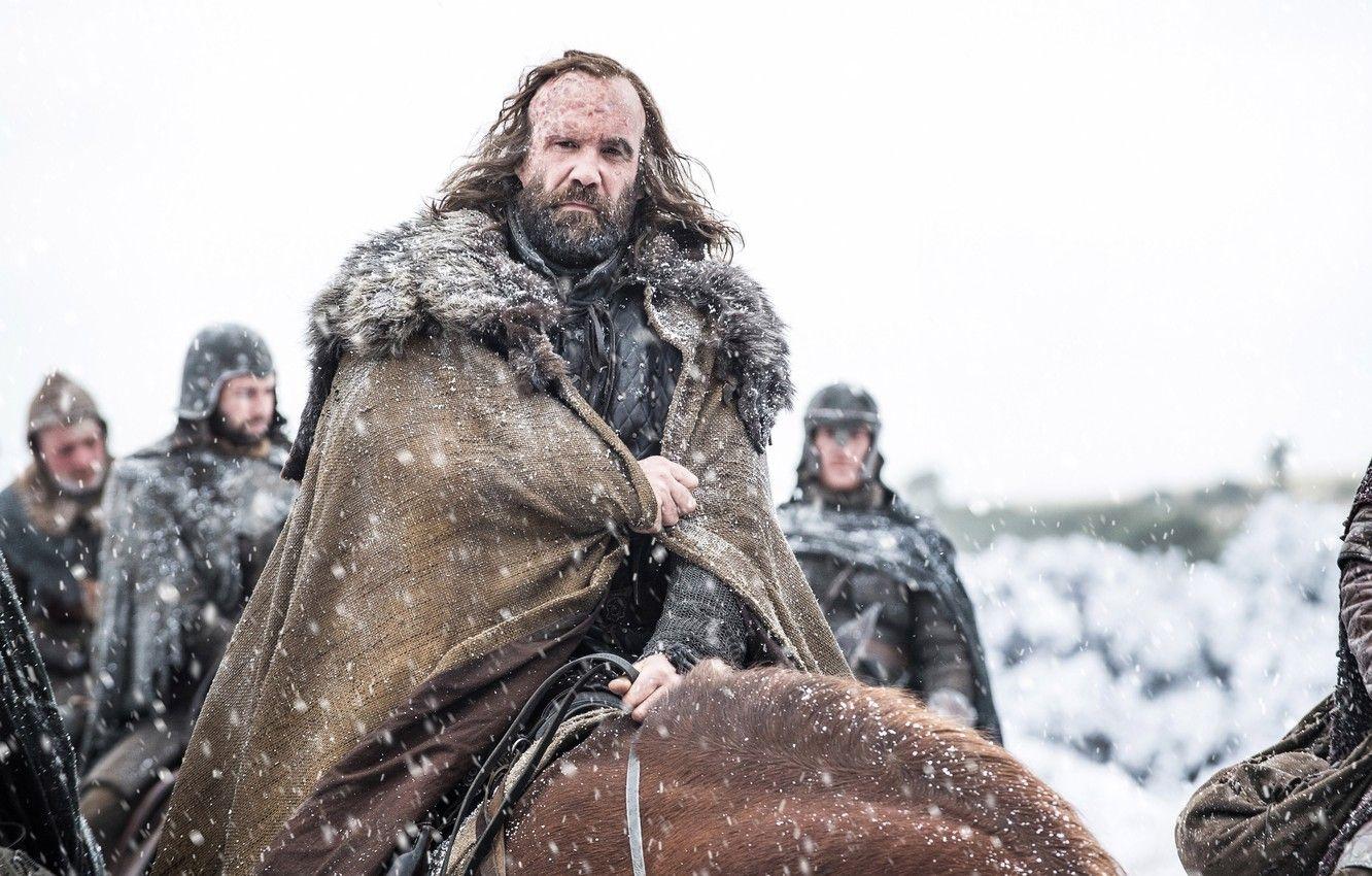 1332x850 Wallpaper blizzard, snow, man, A Song of Ice and Fire, horse
