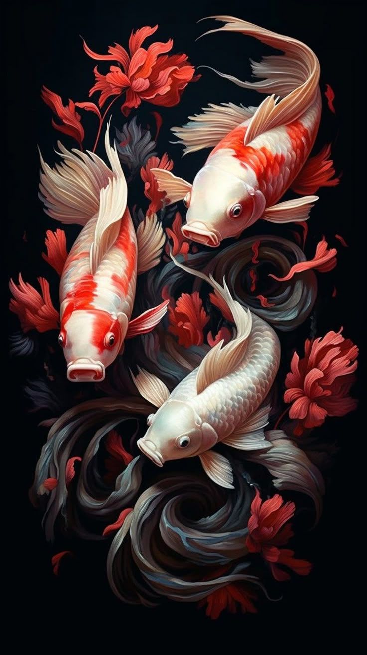 736x1313 Download Free Mobile Phone Wallpaper Koi