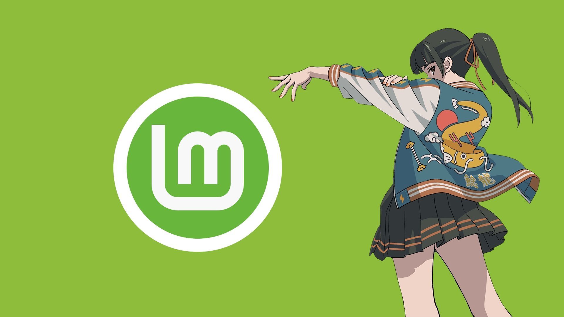 1920x1080 Обои GNU, Linux Mint, Аниме девушки, Аниме, Anime, Anime Girls, Linux, Open Source на телефон и рабочий стол, раздел Hi Tech, разрешение 1920x1080 скачать