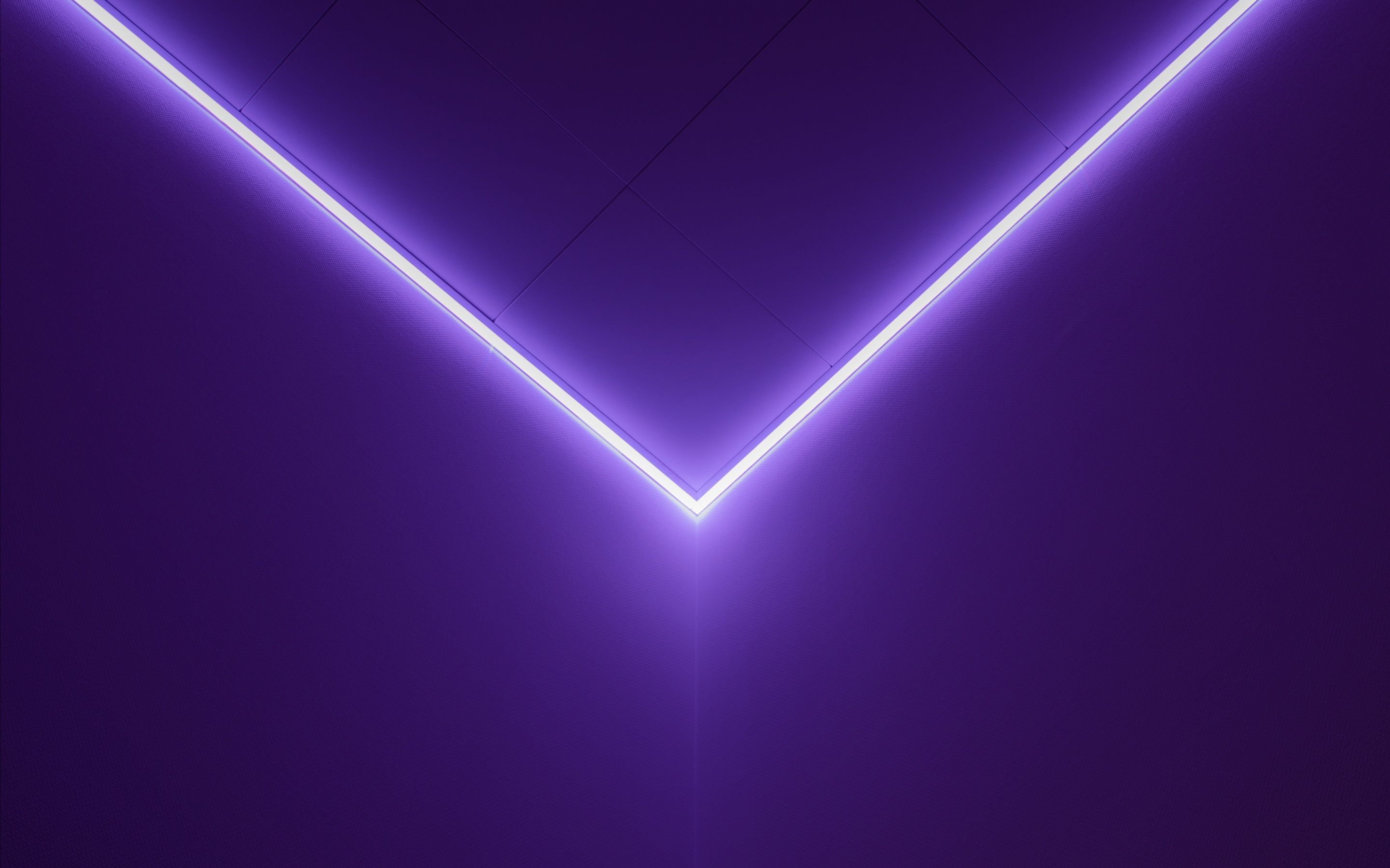 2880x1800 Purple light Wallpaper 4K, Geometric, Glowing lines