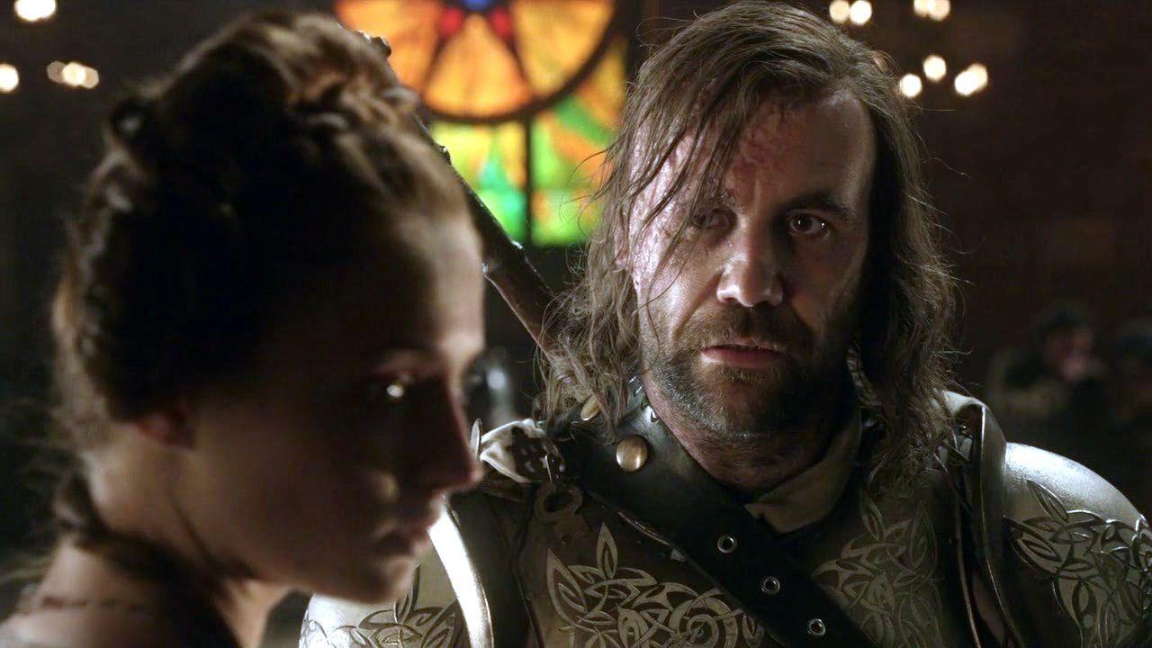 1280x720 Sansa Stark and Sandor Clegane. Game of thrones