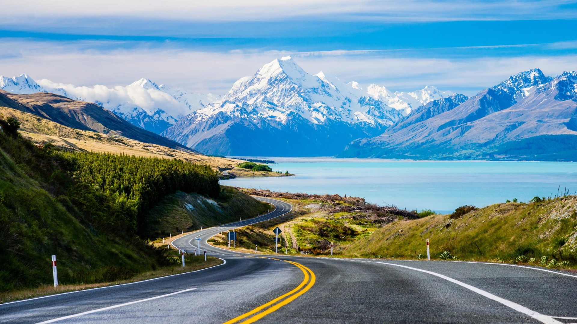 1920x1080 Lake Pukaki: Turquoise Beauty in Canterbury