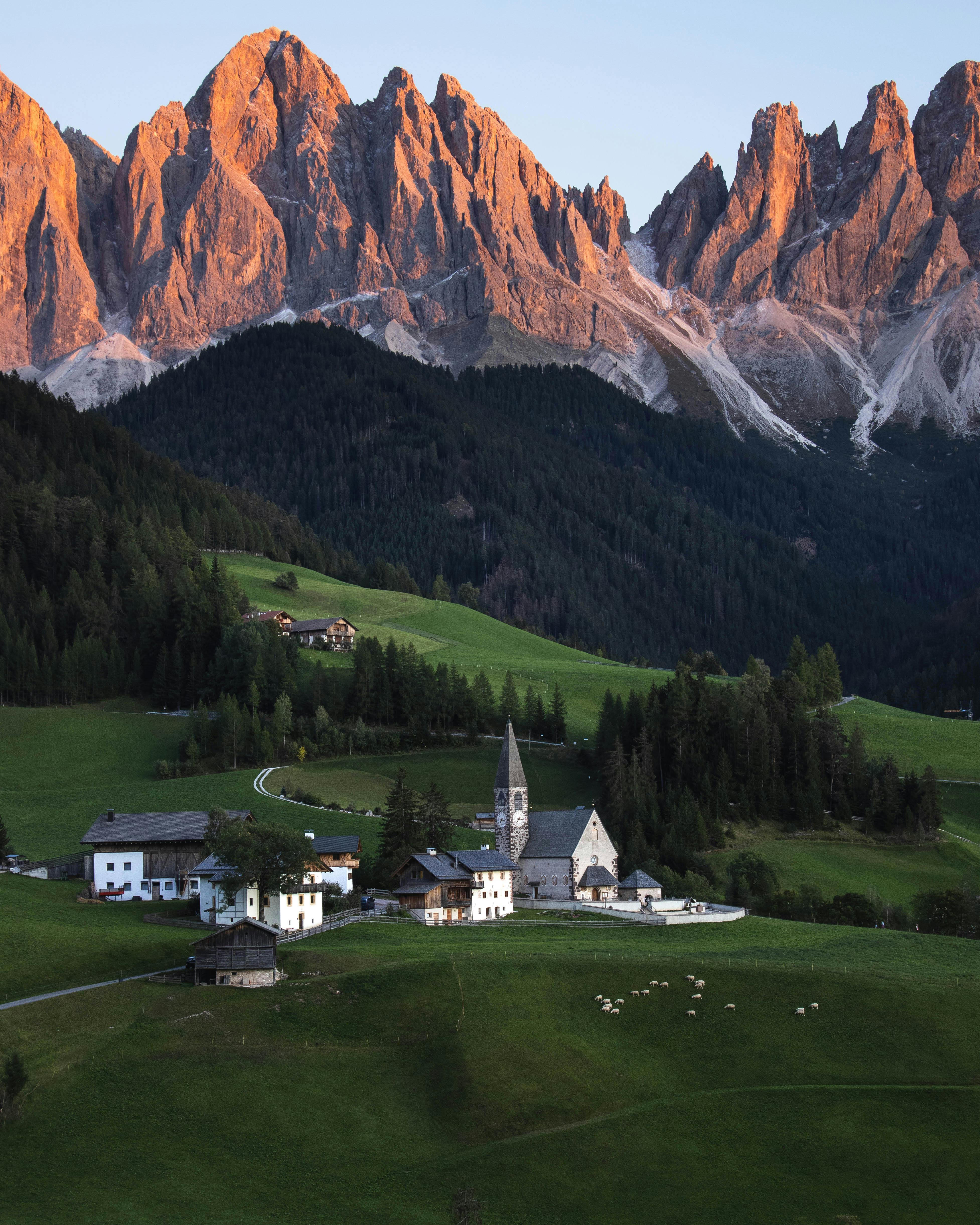 3907x4884 Castle in Green Valley near Rock Mountains · Free