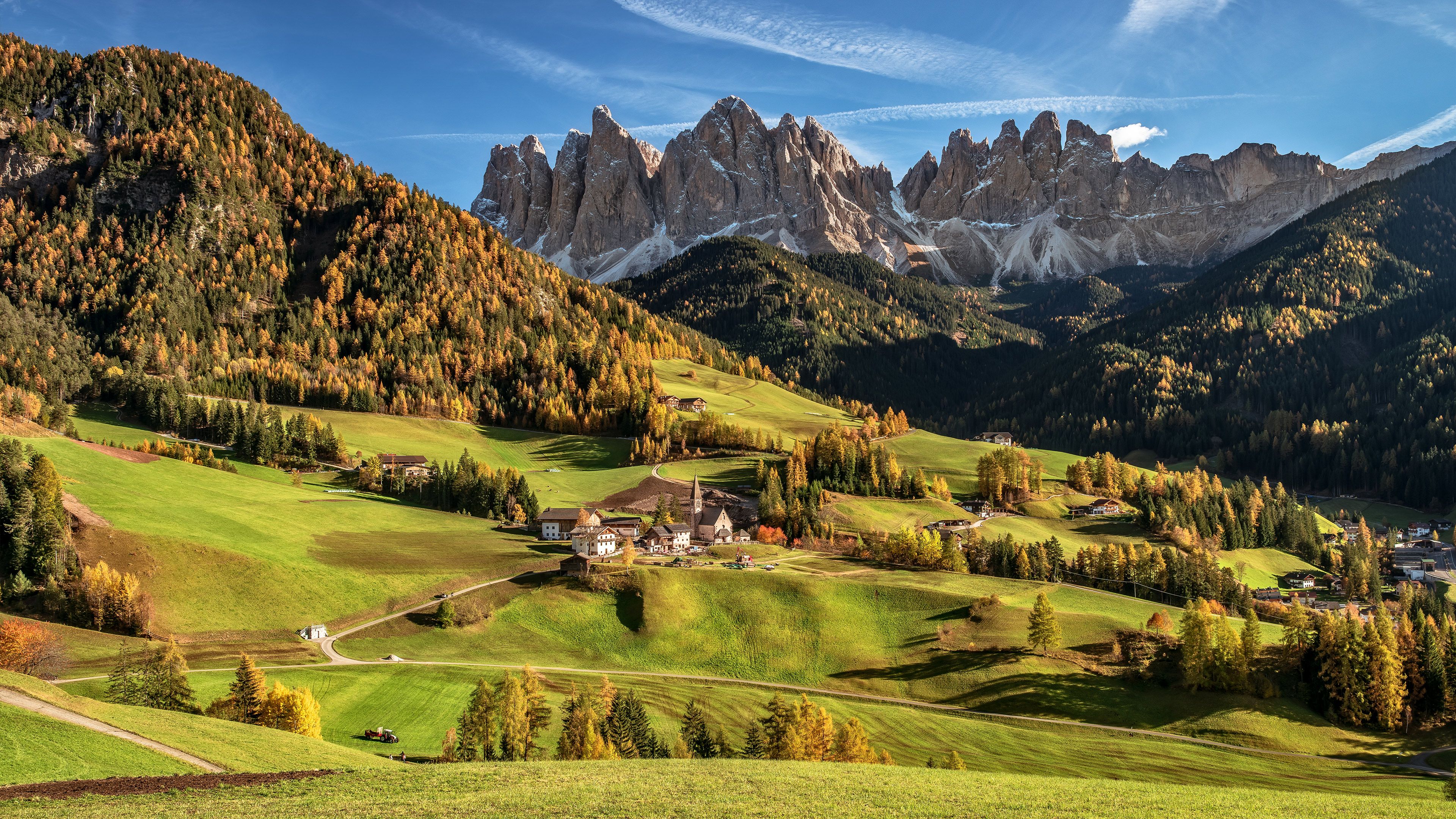 3840x2160 Bing HD Wallpaper Nov 2023: Val di Funes, South Tyrol, Italy Wallpaper Gallery