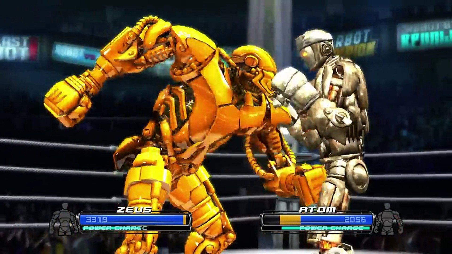 1920x1080 Real Steel WRB EPIC VS Zeus White. Zeus GOLD VS Atom. ZEUS VS ZEUS (Живая сталь) XBOX