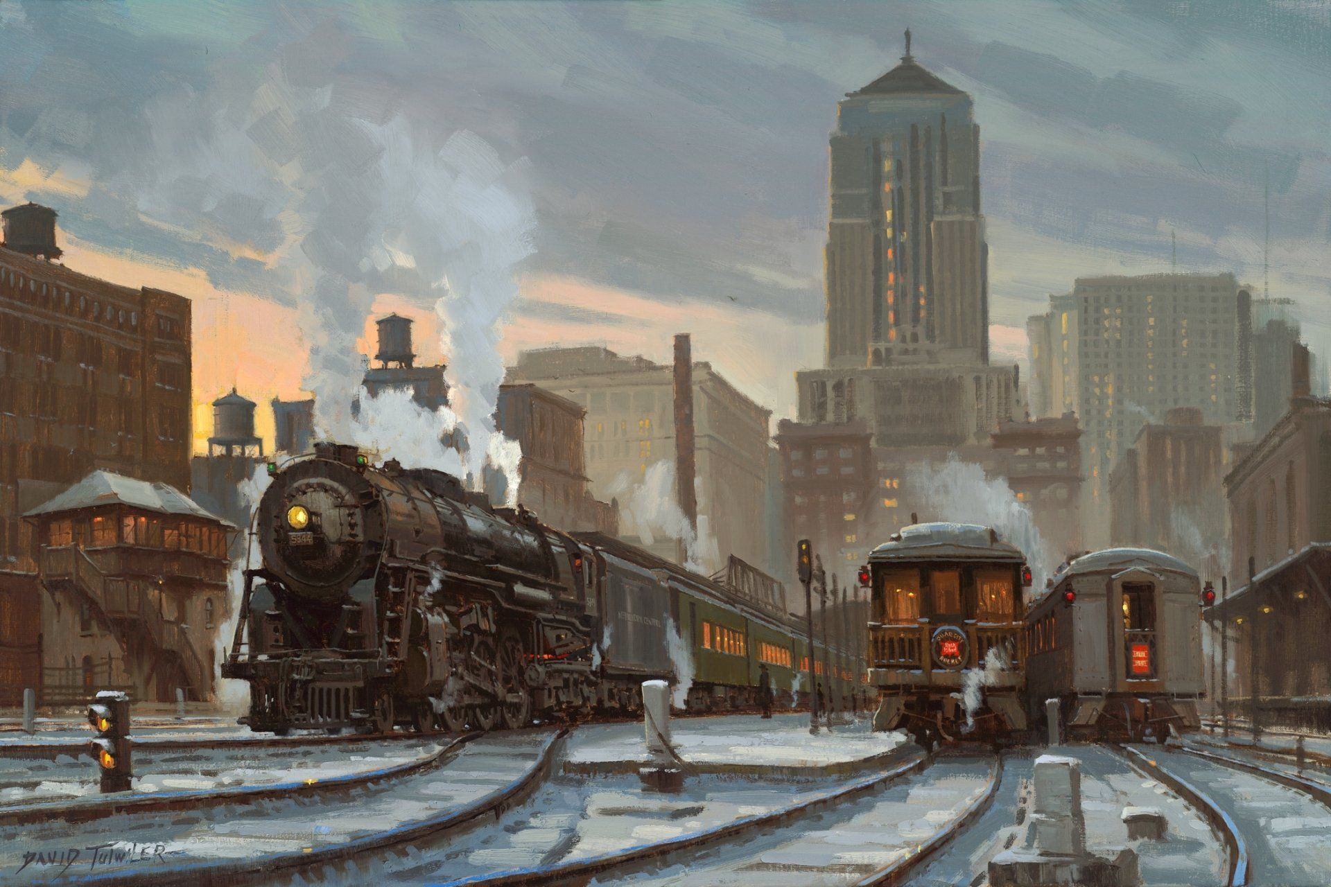 1920x1280 Steam Dreams: HD Wallpaper of a Classic Train Station
