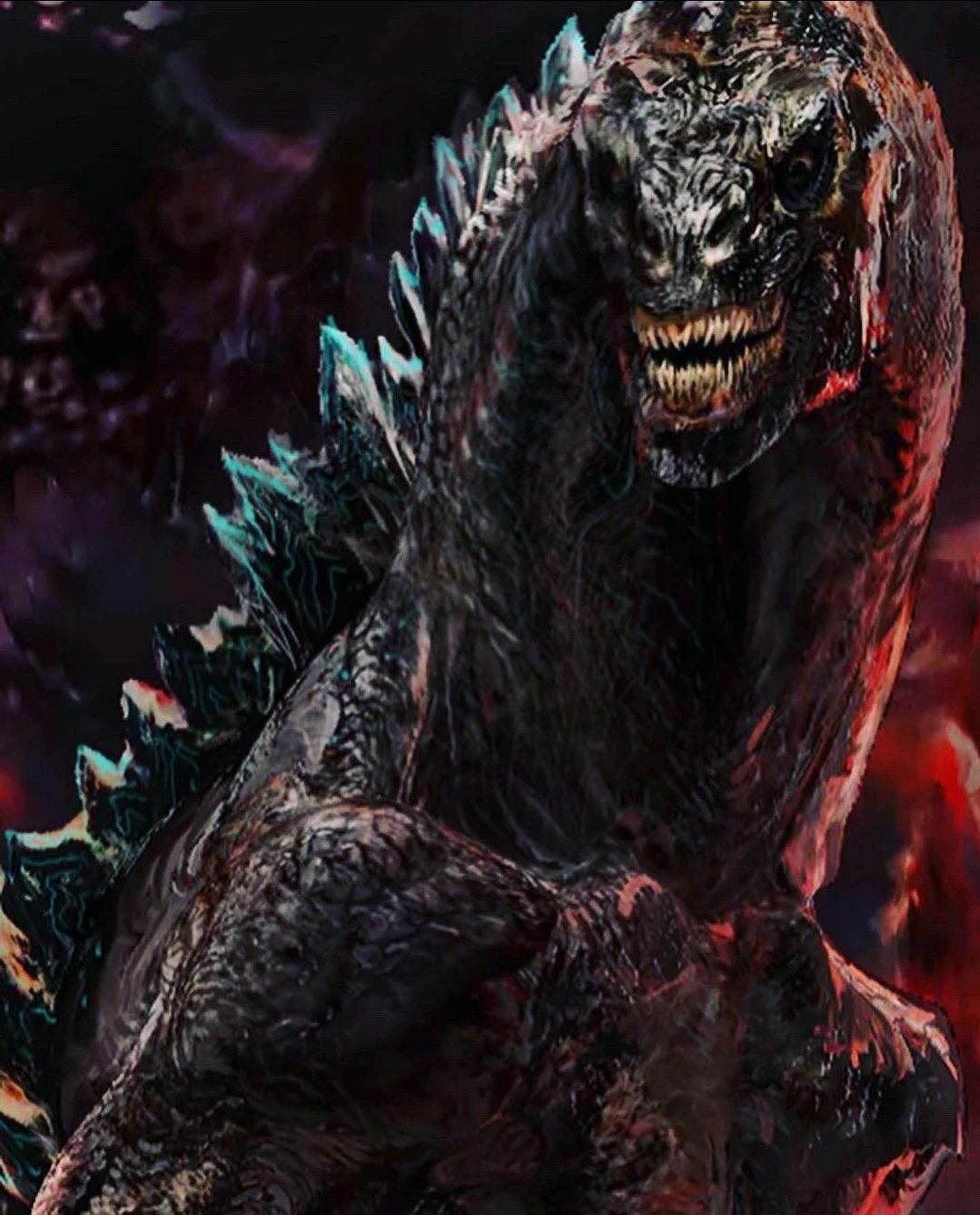 1079x1337 Primordial Godzilla: Art by Michael Eppinette gives Gojira a horrifying new look. Godzilla Minus Zero News