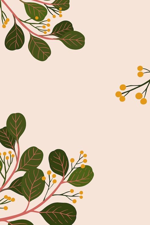 493x740 Minimalist botanical phone wallpaper Image