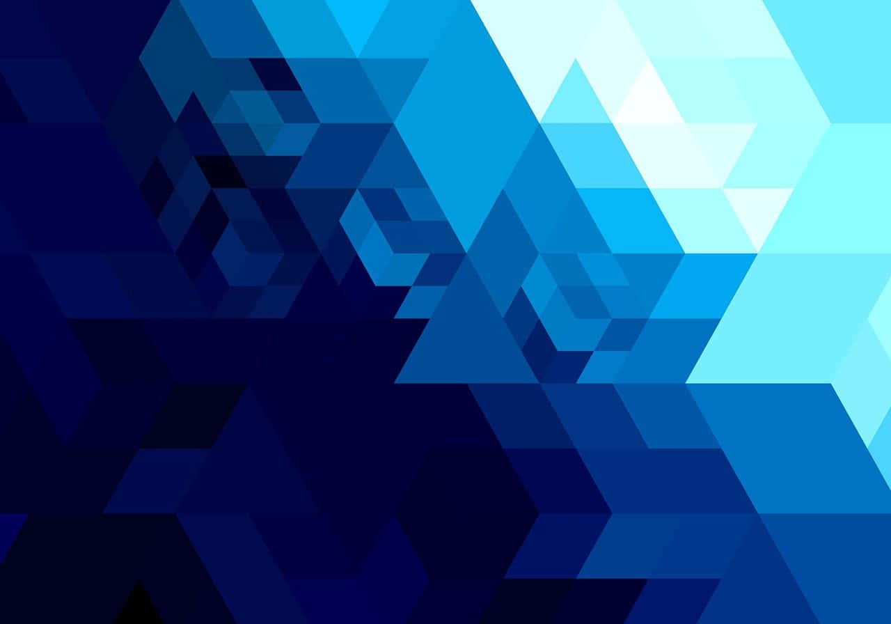 1280x896 Download Geometric Abstract Shape In Royal Blue Background