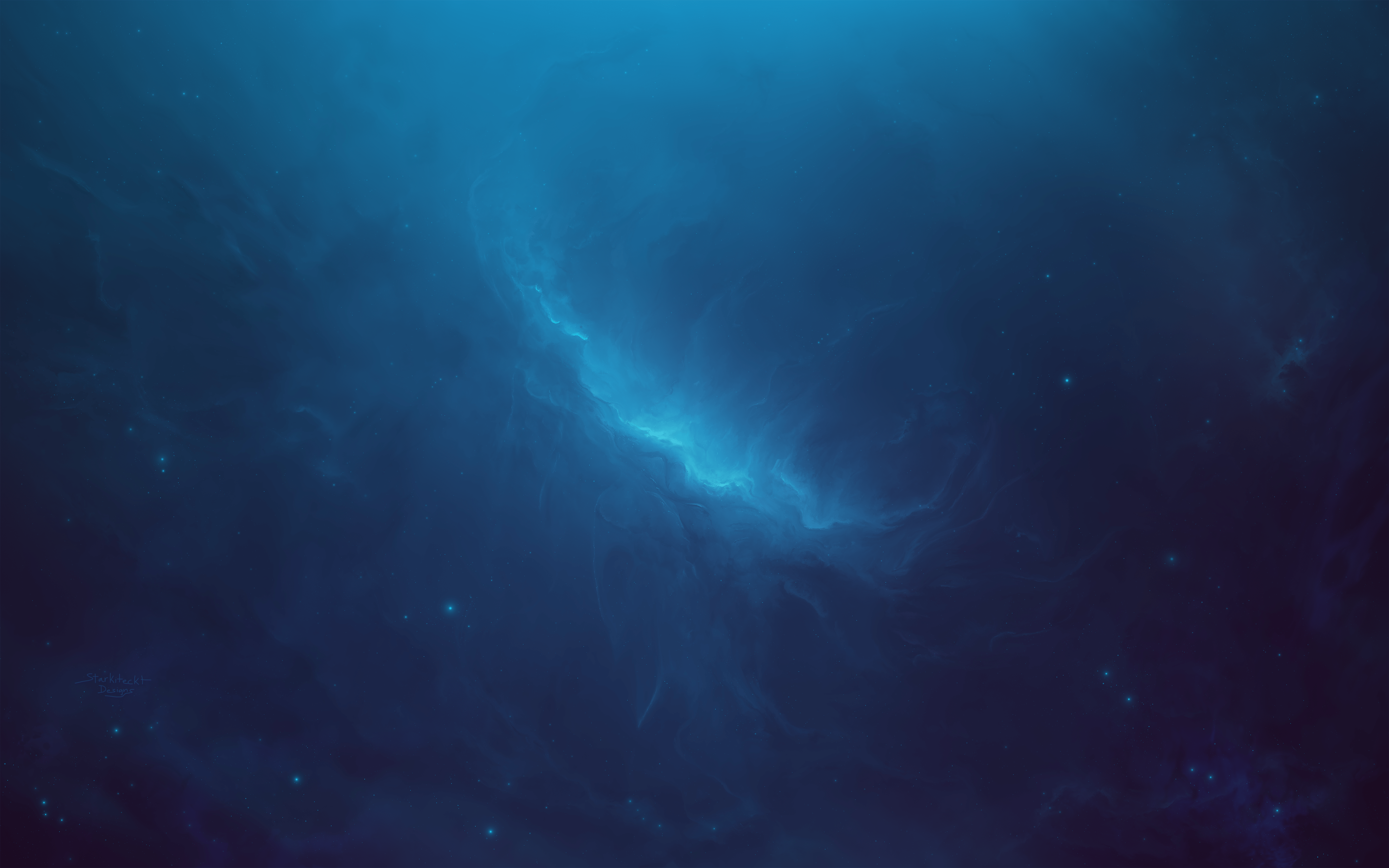 5120x3200 Pale Royal Blue Space (5120 x 3200)