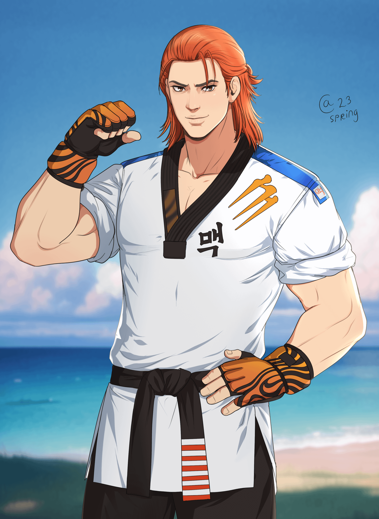 1240x1697 Tekken 8 Hwoarang fanart!