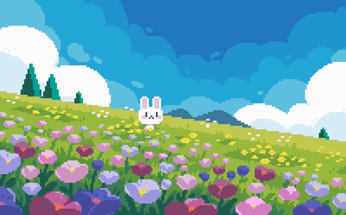 1200x749 Pixel Spring Computer Wallpaper